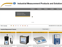 Tablet Screenshot of pce-instruments.com